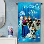 Sassoon Disney Frozen Blue Cotton Kids Bath Towel with Gift Box in 400 GSM- 60 cm x 120 cm