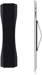 kwmobile Agarrador de móvil para Mano - Sujeción Adhesiva con Goma elástica - Agarre Universal Compatible con eBook iPad Smartphone Tablet