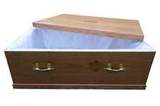Rainbowbridge Cat Oak Coffin with Personalised Plaque - Pet Memorials Gifts…