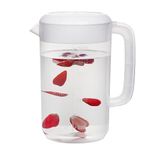 RAMFIYN Clear Pitcher with Lid 1 Gallon, Large Plastic Ice Tea Pitcher for Fridge, Juice Pitcher Water Pitcher, Sun Tea Jug, Gallon Pitcher with Lid and Spout - Clear