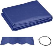 Outsunny 11' x 10' Retractable Awning Fabric Replacement Outdoor Sunshade Canopy Awning Cover, UV Protection, Navy Blue