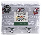 Berkshire Blanket & Home Co. Sheet Set, Berkshire Home Peanuts Snowflake Fair Isle, Twin, 3 Piece, 100% Polyester