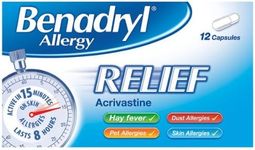 Benadryl Allergy Relief 12 Capsules - Pack of 6