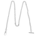 Hemobllo Pocket Watch Chain, 0.79 Inch T Bar , Vest Chain Suit Decorative Keys Jeans Purse and Handbag Chain for Men