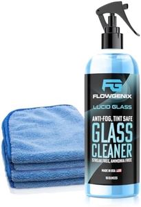 Flowgenix Window and Glass Cleaner Streak Free For Cars (16 oz) - Ammonia Free, Tinted Window Safe, Auto Glass Cleaner (For Glass, Windows, Mirrors, Navigation Screens; Car, Truck, SUV and Home Use)