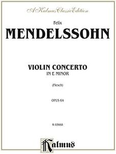 Violin Concerto, Opus 64: For Violin and Piano (Kalmus Edition)
