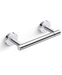 FORIOUS Toilet Paper Holder - Bathroom Toilet Paper Holder Wall Mount, Double Pivoting Toilet Paper Holder, Chrome SUS304 Stainless Steel Toilet Paper Holder for Bathroom, Kitchen