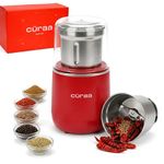 Cüraa AroMix Electric Spice Grinder by Chef Sanjyot Keer | 300W Copper Motor | Dry Spice, Coffee Bean & Herb Grinder | 2-Leaf Stainless Steel Blade | Detachable SS Jar | 300ml | 1 Year Warranty