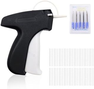 MIPIACE Tag Gun,Price Tag Gun Label Tagging Gun with 5 Replacement Needle and 1000 Tags Barbs for Clothes Sock Hat Garment Tagging Gun for Retail Price Tag (Black)