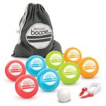 GoSports Backyard Bocce Sets with 8 Balls, Pallino, Case and Measuring Rope - Choose Between Classic Resin, Soft and Light Up LED Sets