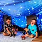 Blanket Fort Building Kit for Kids 4-8 8-12+ - Build a Fort for Kids, Ultimate Fort Builder - Kids Forts Indoor Fort, Outdoor Fort Kit by Molcey - Girls/Boys Toys Age 6-8,Gifts for 5 6 7 Year Old Boys