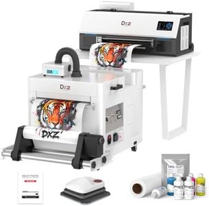 DXZ A3 DTF Printer with Shaker Oven & Air Purifier, High-Speed with F1080 Printhead, 4.5” LED Multi-Function Touch Screen, 13'' Apparel Printer T-Shirt Printing, 2-Year Ink Included