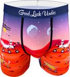 Good Luck Undies Men's Mars Rovers Boxer Brief Underwear, Extra Large