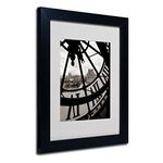 Trademark Fine Art Big Clock Canvas Wall Art by Chris Bliss with Black Frame, 11 by 14-Inch