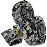 MARQUE Camouflage Road Bike Handlebar Tape – 2PCS per Set (Gray/Black)