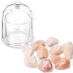 Navaris Pink Crystal Himalayan Salt Diffuser – Glass Waterless Diffuser for Essential Oils - No Electricity Portable Aromatherapy - for a Calming Living Space