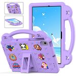 YRH for Lenovo M10 Plus 3rd Gen 10.6 inch Case, Kids EVA Shockproof Cover for Lenovo Tab M10 Plus Case TB125FU|TB125XU|TB128FU, with Stand Handle, Purple