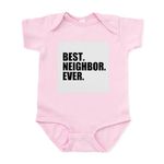 CafePress Best Neighbor Ever Body Suit - Cute Infant Bodysuit Baby Romper