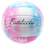 Fantecia Official Size 5 Volleyball with Pump, Soft Touch Volleyball for Indoor Outdoor, Training Beach Volleyball Ball