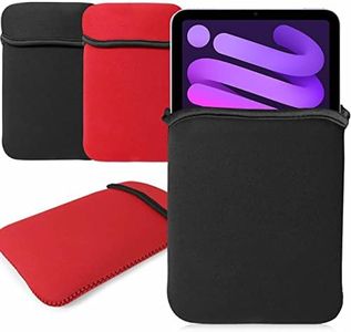 G-HUB® - Reversible Neoprene Sleeve for iPAD MINI & iPAD MINI 2 - Reversible Funda de Neopreno - Cubierta es NEGRO en el exterior (o ROJO cuando se invierte) - Diseñado por G-Hub® específicamente para su uso con el iPad Mini de Apple y el iPad Mini 2