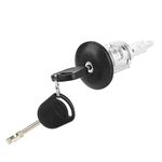 Door Lock Cylinder,Door Lock, Front Right Driver Side Door Lock Barrel with 2 Keys 4060638 Fits Replacement for Transit MK6 MK7