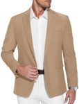 COOFANDY Men's Casual Blazer One Button Sport Coat Slim Fit Lightweight Suit Blazer Jacket Khaki