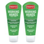 O'Keeffe's Working Hands Hand Cream, Extremely Dry Cracked Hands, Relieves and Repairs, Boosts Moisture Levels, Two 3.0oz/85g Tubes, (Pack of 2) 108509