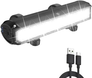 LeuKoles Lumiere Velo Avant, 3250 lumens Lampe Velo LED puissantes 4 Modes Lampe Vélo 8000mah Rechargeable USB Étanche IPX5 Lumière Avant Convient aux vélos VTT VTC