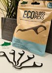 Premium Eco Dental Floss Picks - 75 flosser Value Pack of 100% Biodegradable Flossers