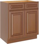 LOVMOR Kitchen Sink Base Cabinet, Unassembled Cabinet, Single Sink Storage Unit, Large Capacity, 24" D*30" W*34-1/2"H