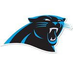 NFL Siskiyou Sports Fan Shop Carolina Panthers Auto Decal 8 inch sheet Team Color