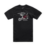 Alpinestars Men's Mx Helmet Csf Tee T-Shirt, Black, M