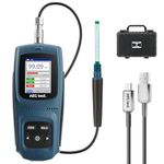 AEGTEST 8103 Gauss Meter, Rechargeable Tesla Meter 0-2500mT, Magnetometer with Data Logging and Alarm, Magnetic Field Strength and Pole Tester, ±1% Lab-Grade Precision for Research, Calibration