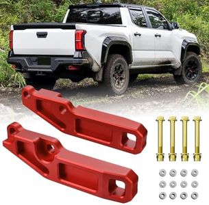 TECHPICCO Rear Recovery Points for Toyota Tacoma 2024 2025 2026 OEM PT989-35245-03，Rear Tow Hooks Compatible with Toyota Tacoma Accessories 2024-2026 (Red)