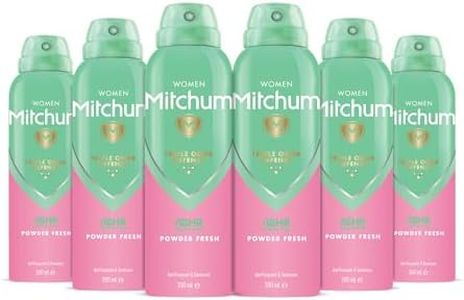 Mitchum Women Triple Odor Defense 48HR Protection Deodorant Spray & Antiperspirant (200ml), Powder Fresh, Pack of 6
