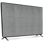 kwmobile Dust Cover for 32" TV - Fabric Case TV Protector for Indoor Flat Screen TVs - Light Grey