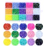 15000 Pcs/Box Nail Art Rhinestones,15 Colors 3mm Flat-bottomed Round Nail Rhinestones Glitter Crystal Gem Rhinestone,DIY Decoration Accessories