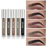 Waterproof Eyebrow Gel, Long Lasting Brow Setter with Brush for Semi-permanent Eyebrow Makeup, Natural Eyebrows Styling, Eyeliner,Tinting, Eyebrow Brows Shaping Gel - Jetblack