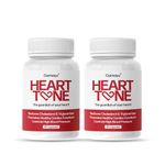 Cureayu Heart Tone Capsules | Enhance Heart Health | Lowers Cholesterol & Triglycerides | Controls Blood Pressure | Clinically Researched | All-Natural Formula | 120 Capsules | 2 Capsules Daily