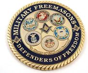 Military Freemasons Defenders Freedom Mason 3" auto Emblem Metal car Decal MAS37