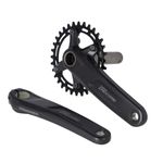 SHIMANO Deore FC-M5100 Deore chainset, 10/11-speed, 52 mm chainline, 30T, 175 mm, Black, EFCM51001EXA0