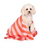 Dock & Bay Pet Towel - Super Absorbent & Quick Drying Dog Towels with Bag - 100% Recycled - Canine Coral, Large (120x70cm, 47x27)