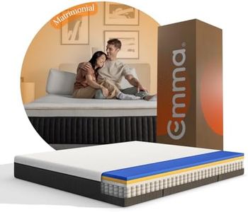 Emma Colchón Hybrid Premium Matrimonial 135x190cm – Memory Foam & Resortes I Espuma Transpirable y Adaptable I Colchones en Caja I Alivio Dolor de Espalda I 100 Noches de Prueba I 10 Años de Garantía