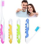 4 Pieces Folding Travel Toothbrush 
