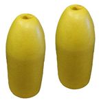 KUFA Sports 5x11-Inch Shrimp Trap Float (2-Pack), Yellow