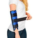 Elbow Brace,Elbow Splint for Cubital Tunnel Syndrome,Night Elbow Sleep Support with 3 Plastic Strips,For Ulnar Nerve,Tennis Elbow,Tendonitis,Fits for Men and Women,Suitable for Left and Right Arm-L/XL