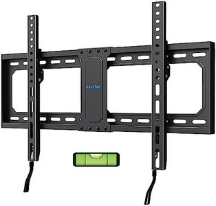 UL Listed Fixed TV Wall Mount for 37-82 Inch TVs, Low Profile TV Mount Fits 16", 18", 24" Studs, Wall Mount TV Bracket with Quick Release Lock, Max VESA 600x400mm, Holds up to 132 lbs by USX STAR