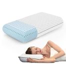 Vaverto King Size Gel Memory Foam Pillow: Ventilated, Orthopedic, Bed Pillow, Cooling Design with Viscose Made from Bamboo Cover - Dorm Room Essential