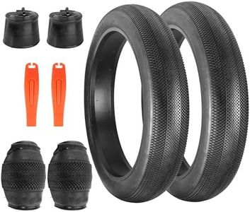 BALINGE 2 Pack 26x4.0 Fat Bike Tires ebike Tires with Tubes Mountain Bike Heavy Duty High-Performance Wear-Resistant E-Bike Mountain Snow Bike Tire 26 x 4 Fat tire ebike Tires，Black