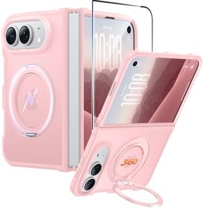 FNTCASE for Phone Ultra/Phone fold Case with 360 Spin Magnetic Stand Pink